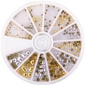 Slika izdelka Kamenčki v kolesu zlato srebrne barve 240 kom